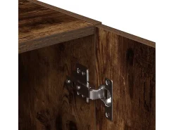 Conjunto de gabinetes de cocina de 2 piezas de madera de ingeniería de roble ahumado