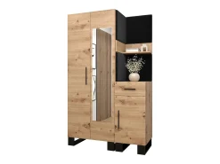 Conjunto de guardarropa Artin 16 196/116/46 (Roble/Manila 18)