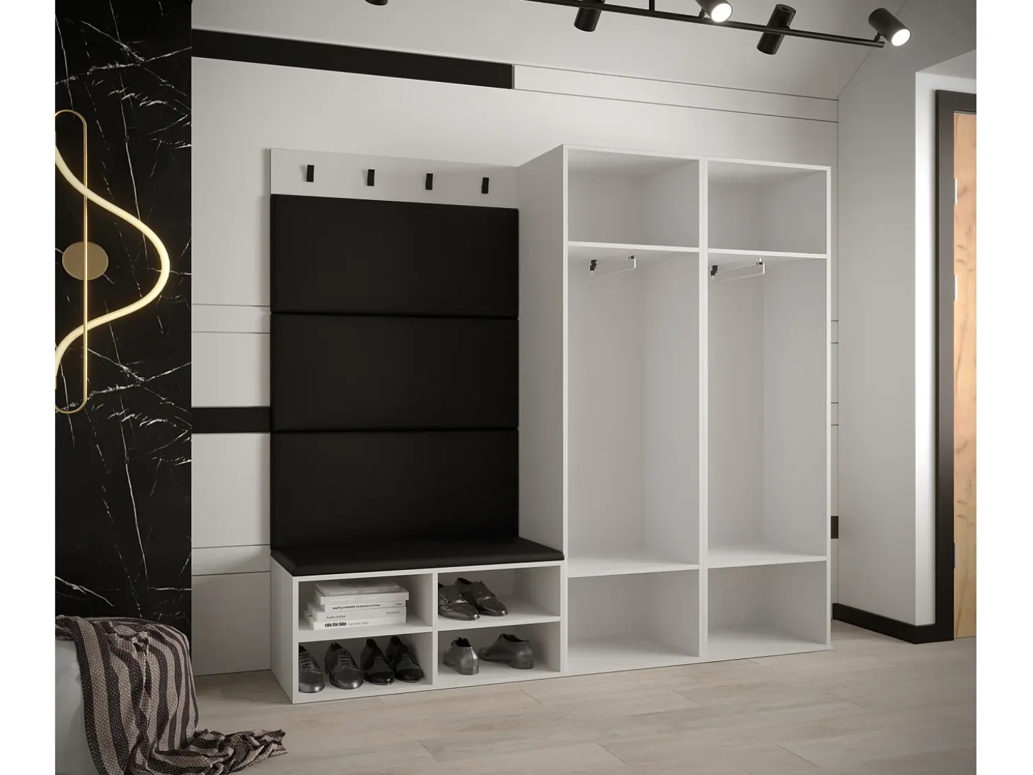 Conjunto de guardarropa Miro 5 184/184/42 (Blanco/Manila 16)