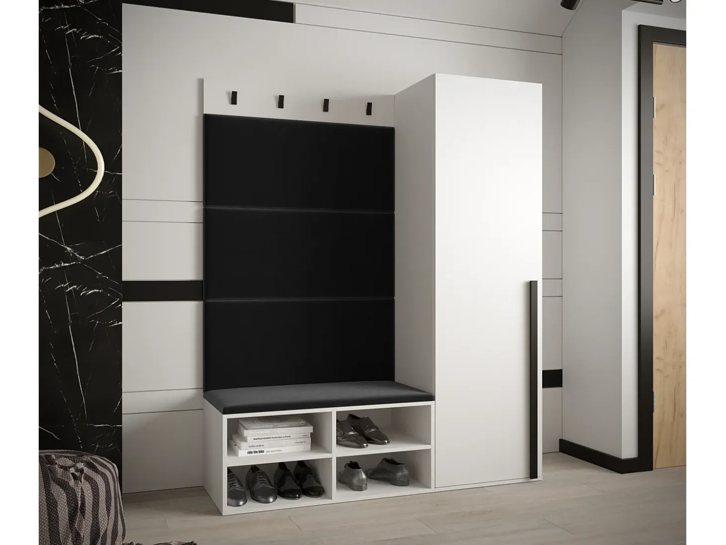Conjunto de guardarropa Miro 6 184/134/42 (Blanco/Manila 18)