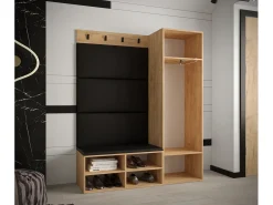 Conjunto de guardarropa Miro 6 184/134/42 (Roble/Manila 18)