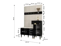 Conjunto de guardarropa Palermo 5 200/126/46 (Kashmir/Poso 60)