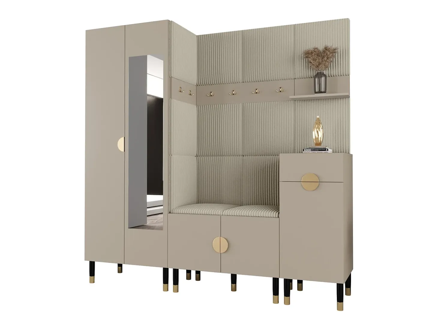 Conjunto de guardarropa Palermo 13 200/200/46 (Kashmir/Poso 100)