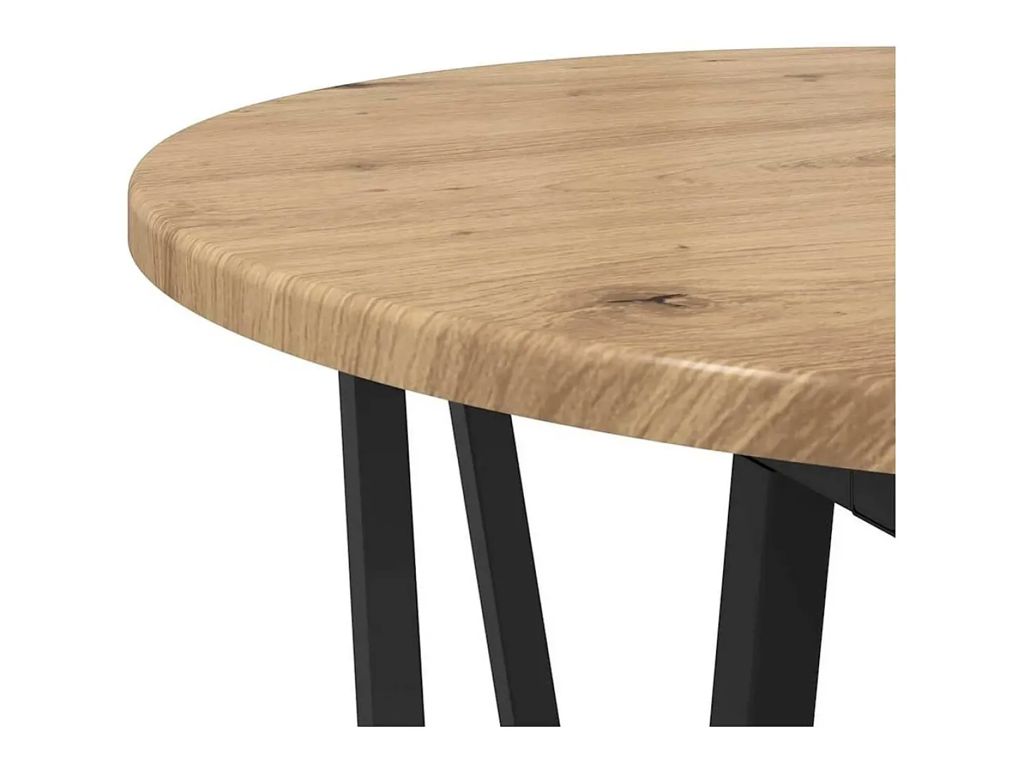 Conjunto de mesas auxiliares 2 piezas Roble Artisan y Negro