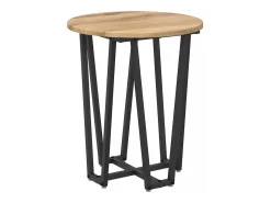 Conjunto de mesas auxiliares 2 piezas Roble Artisan y Negro