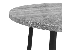 Conjunto de mesas auxiliares 2 piezas Gris sonoma y Negro