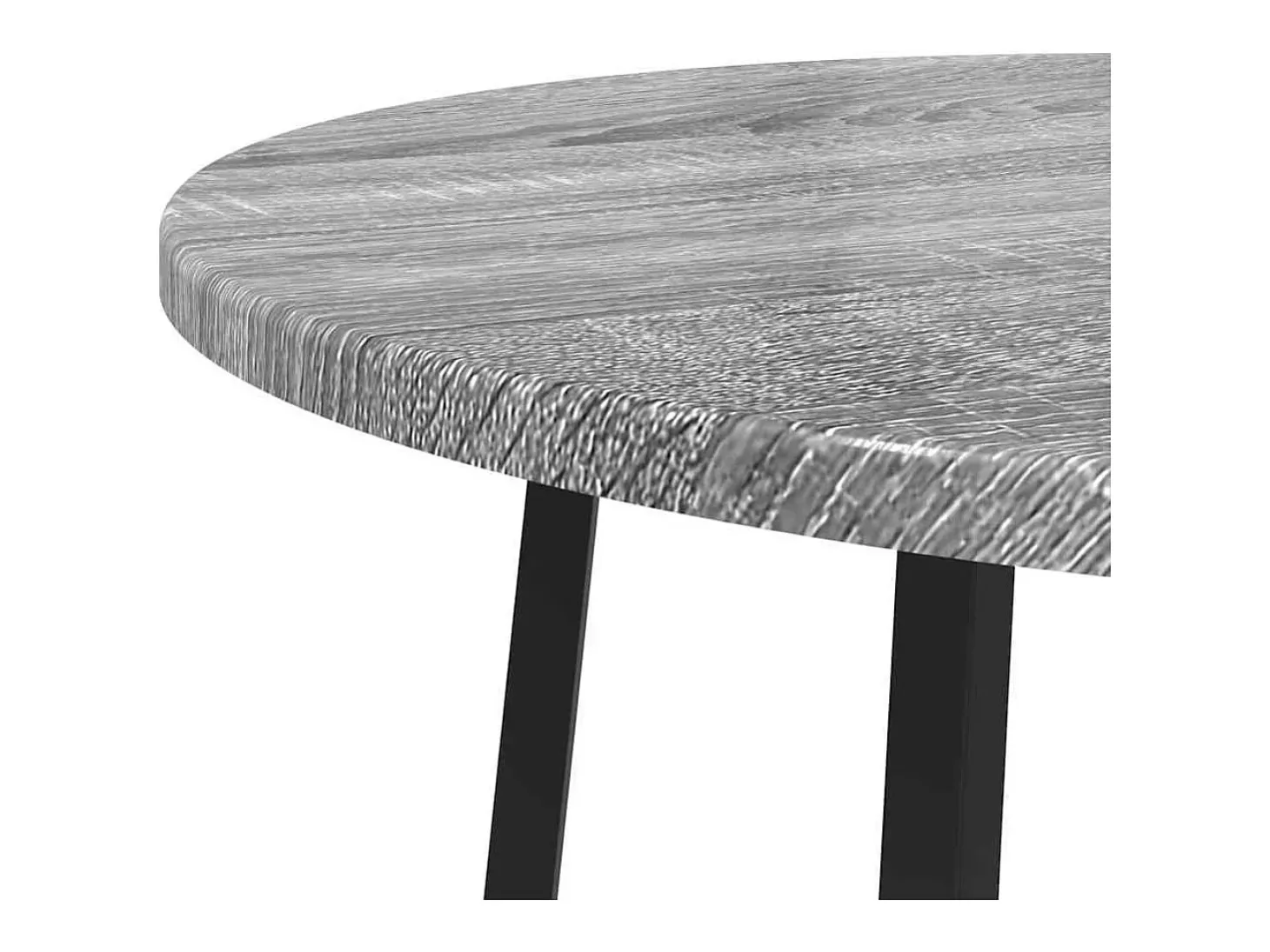 Conjunto de mesas auxiliares 2 piezas Gris sonoma y Negro