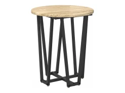 Conjunto de mesas auxiliares 2 piezas Roble Sonoma y Negro