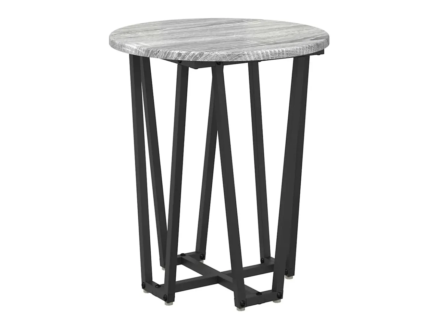 Conjunto de mesas auxiliares 2 piezas Gris sonoma y Negro