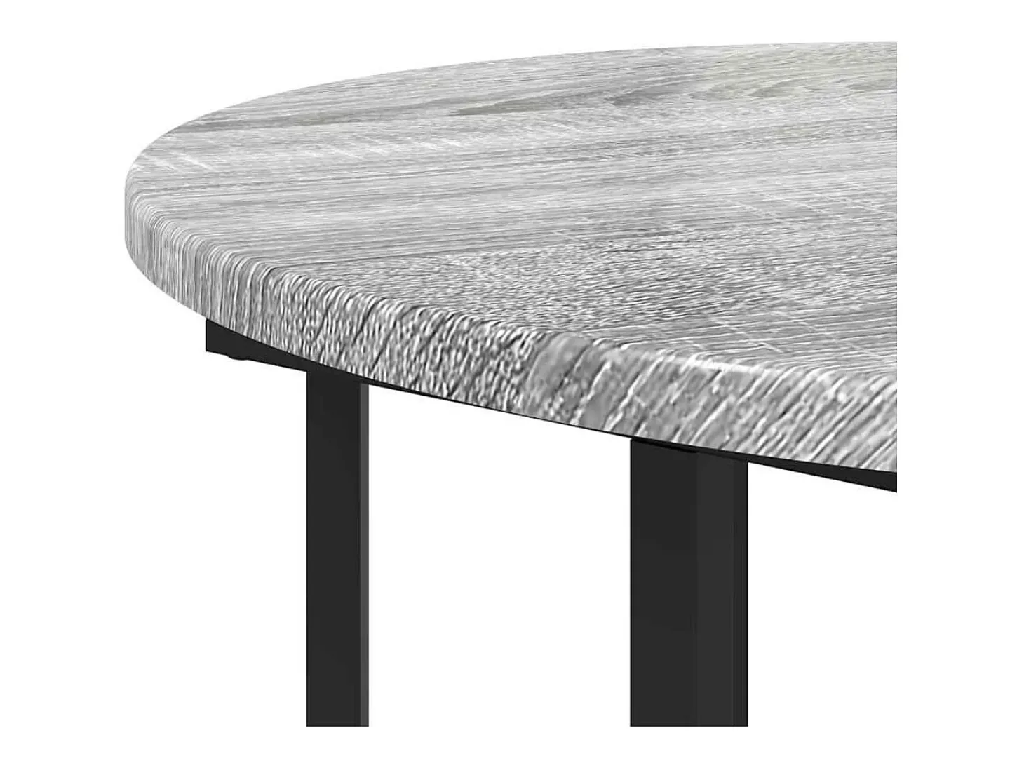 Conjunto de mesas auxiliares 2 piezas Gris sonoma y Negro