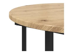 Conjunto de mesas auxiliares 2 piezas Roble Artisan y Negro