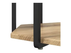 Conjunto de mesas auxiliares 2 piezas Roble Artisan y Negro