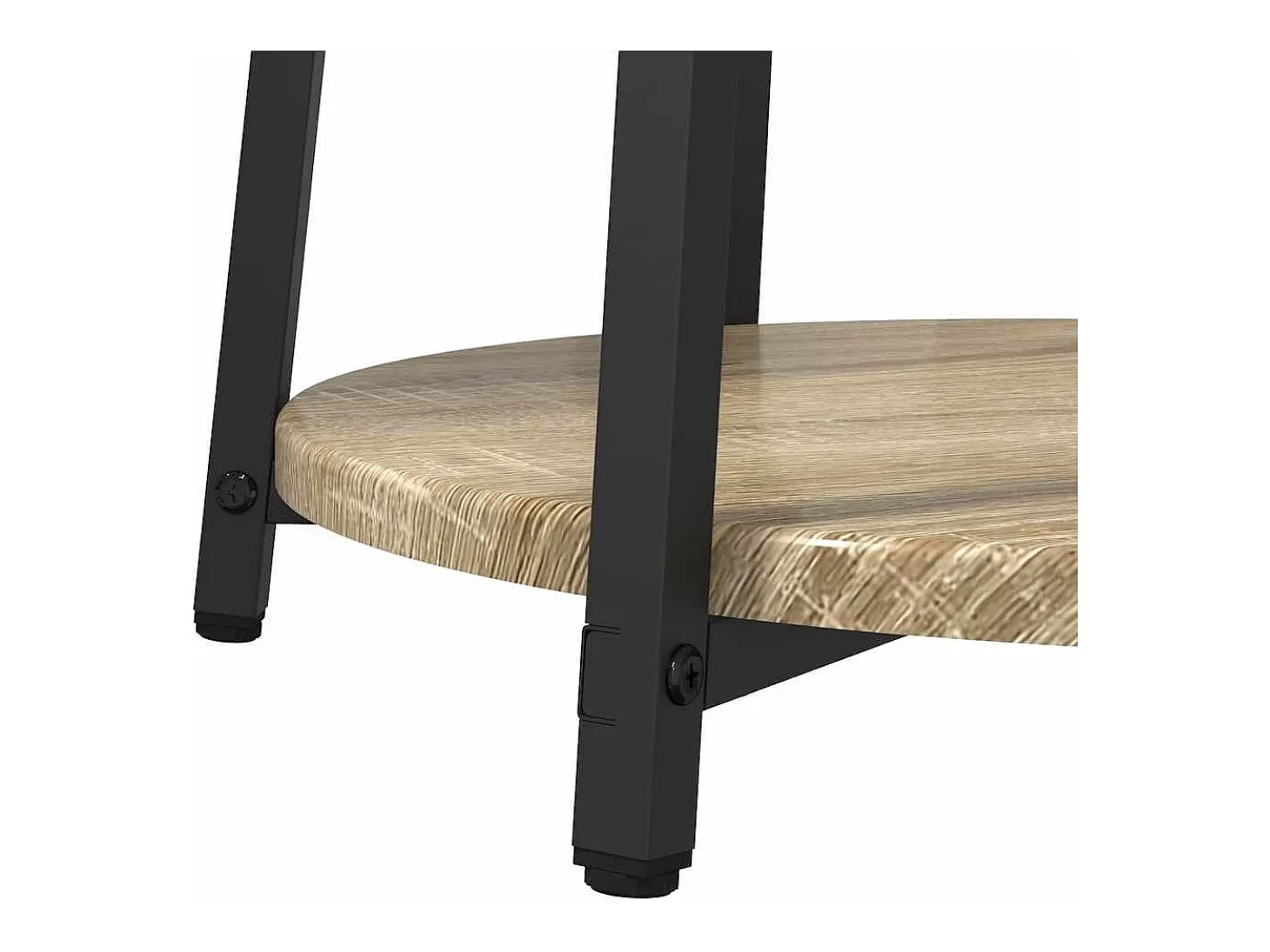 Conjunto de mesas auxiliares 2 piezas Roble Sonoma y Negro