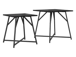 Conjunto de mesas auxiliares 2 piezas Roble negro 50 x 50 x 50 cm