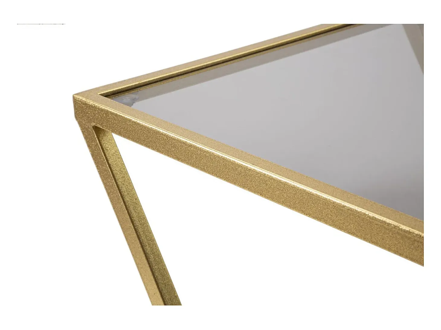Conjunto de Mesitas Auxiliares VKH562, Oro, 40x40x60 cm, Kendra Home