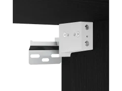 Conjunto de mueble de TV de 8 piezas Roble negro 100 x 30 x 30 cm