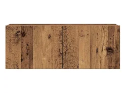 Conjunto de mueble de TV de pared de 7 piezas, madera envejecida, madera de ingeniería