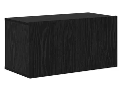 Conjunto de mueble de TV de 7 piezas Roble negro 180 x 30 x 120 cm