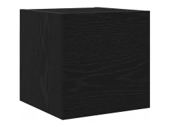 Conjunto de mueble de TV de 7 piezas Roble negro 180 x 30 x 120 cm