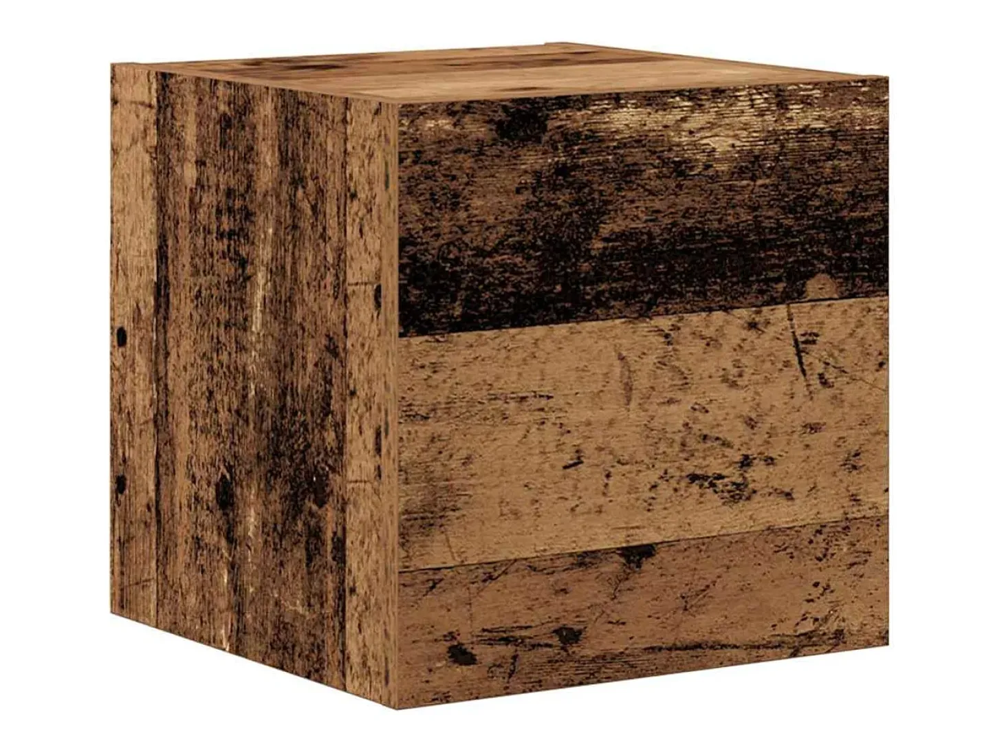 Conjunto de mueble de TV de 8 piezas, madera antigua, madera de ingeniería