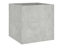 Conjunto de muebles de pasillo de madera de ingeniería de hormigón gris