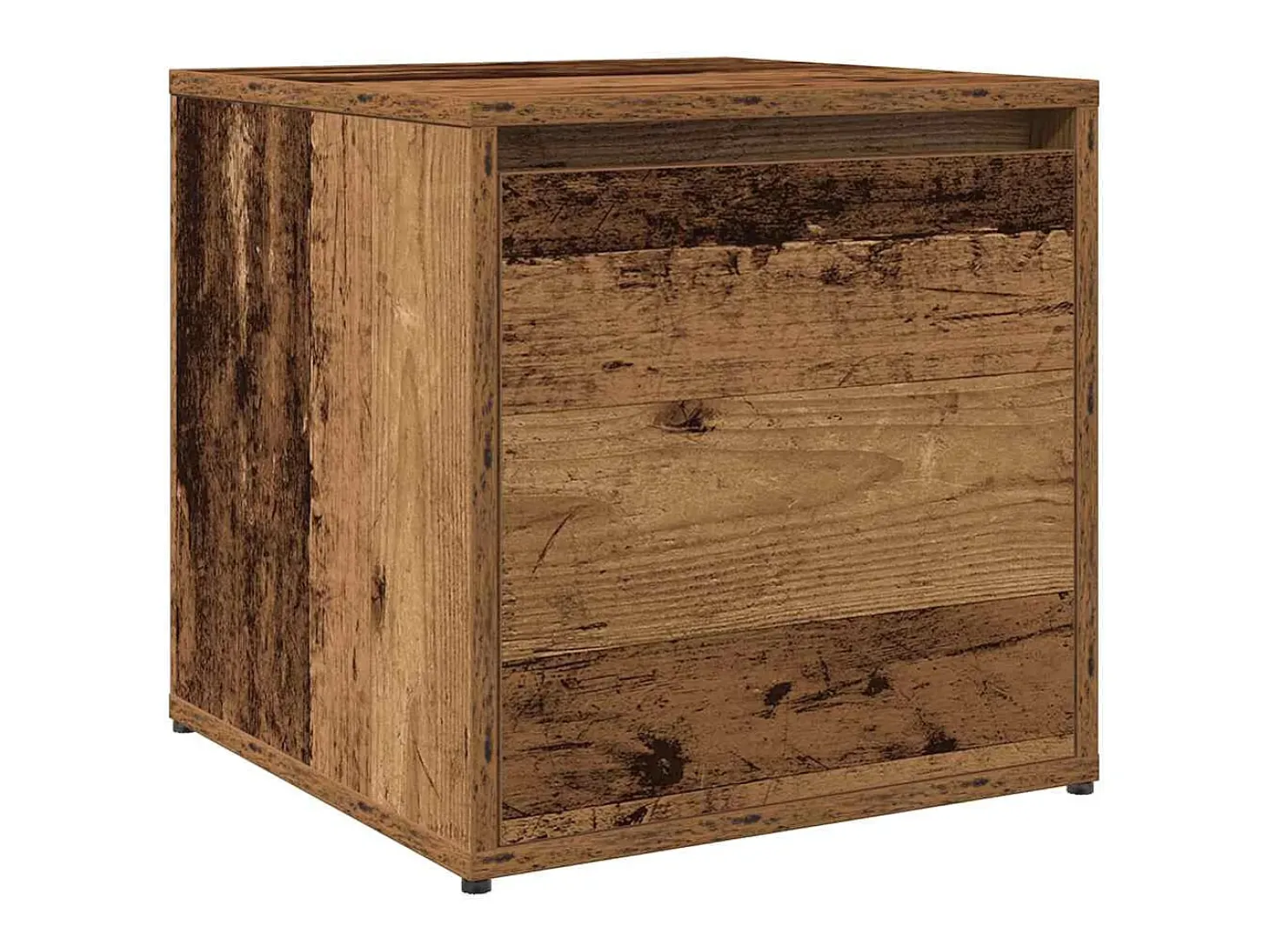 Conjunto de muebles de pasillo de madera vieja de ingeniería de madera