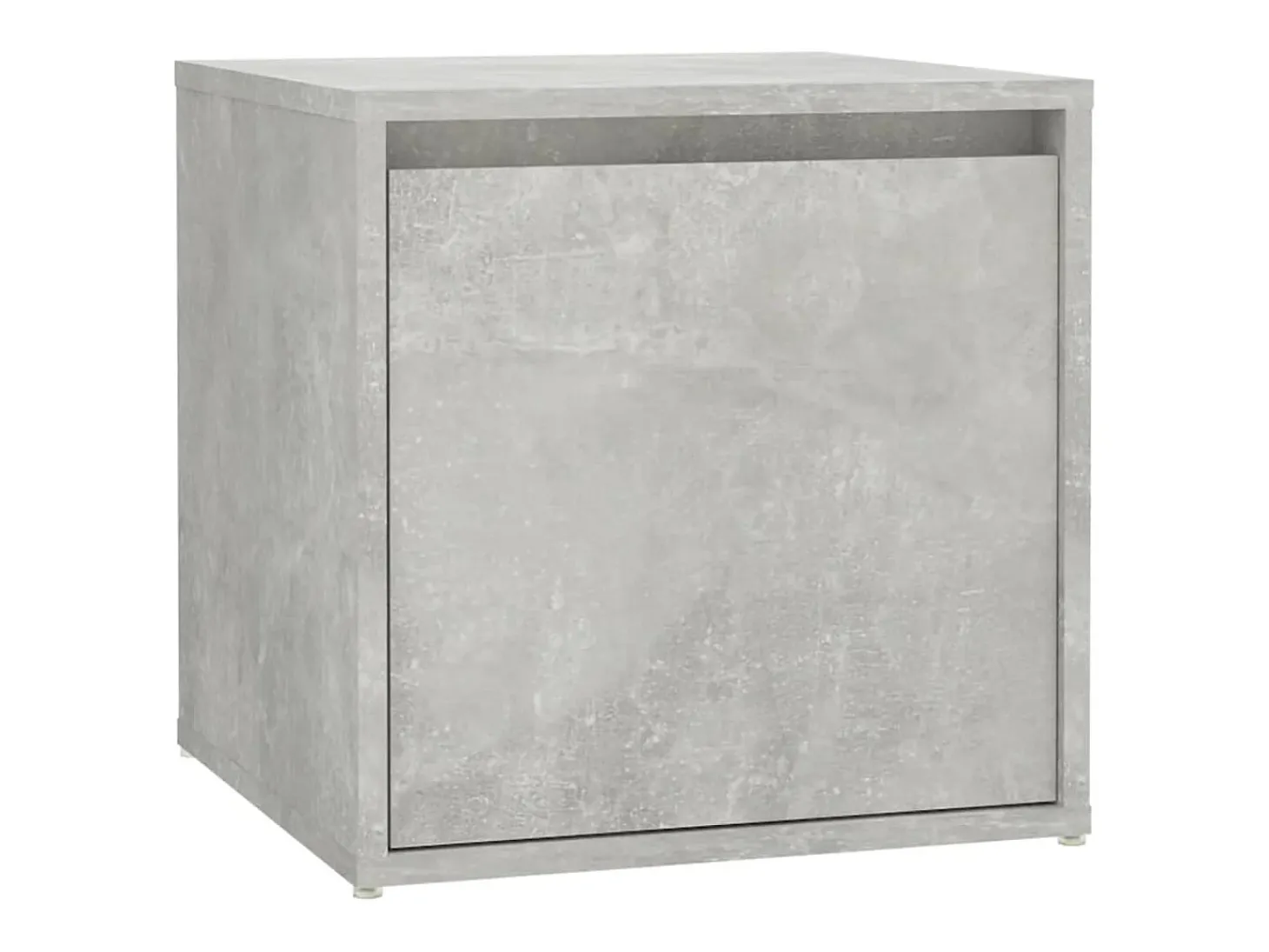 Conjunto de muebles de pasillo de madera de ingeniería de hormigón gris