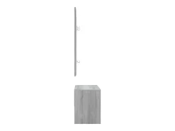 Conjunto de muebles de pasillo Sonoma Gray de madera de ingeniería