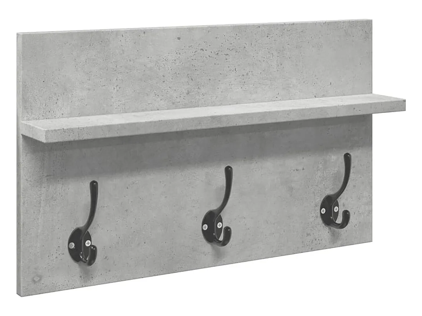 Conjunto de muebles de pasillo de 4 piezas de madera de ingeniería de hormigón gris