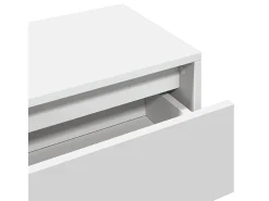 Conjunto de muebles de pasillo de 4 piezas de madera de ingeniería blanca