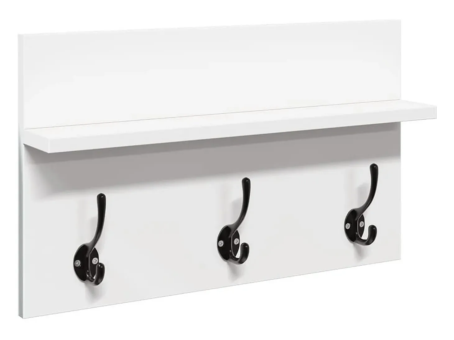 Conjunto de muebles de pasillo de 4 piezas de madera de ingeniería blanca