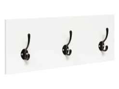 Conjunto de muebles de pasillo de 4 piezas de madera de ingeniería blanca