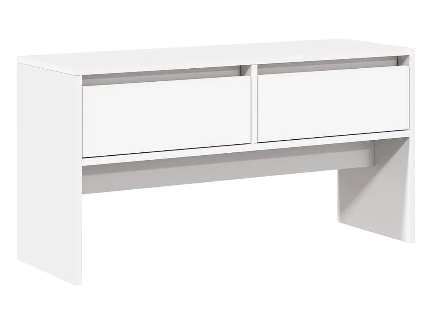Conjunto de muebles de pasillo de 4 piezas de madera de ingeniería blanca