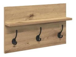 Conjunto de muebles de recibidor de 4 piezas en madera artesanal de roble
