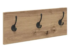 Conjunto de muebles de recibidor de 4 piezas en madera artesanal de roble