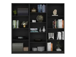 Conjunto de salón de 3 piezas Pinedale con 3 estanterías