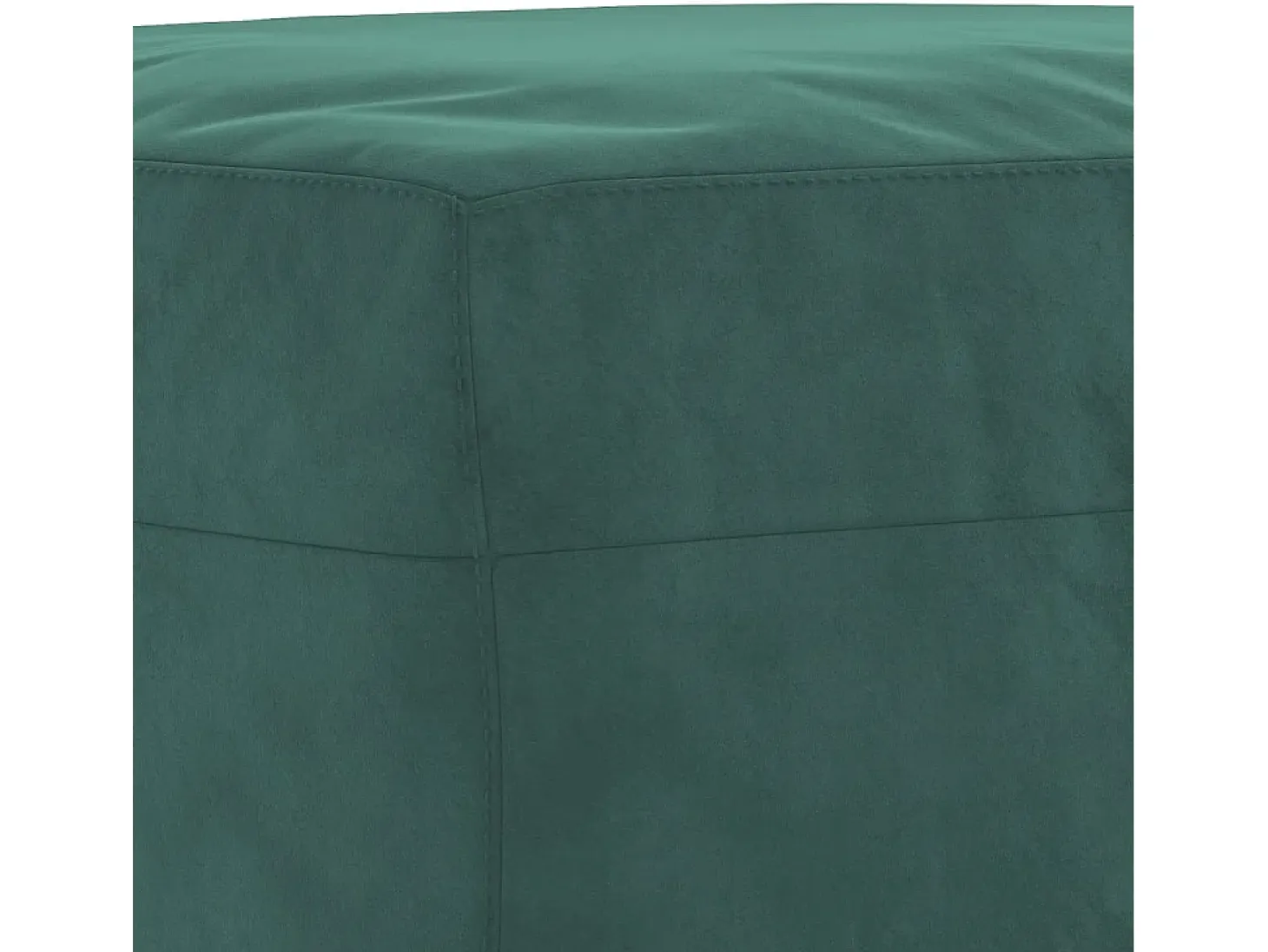 Conjunto de sofá de 3 piezas con cojines Terciopelo Verde Oscuro