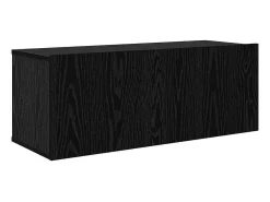 Conjunto de soporte para TV de 8 piezas de madera de ingeniería de roble negro