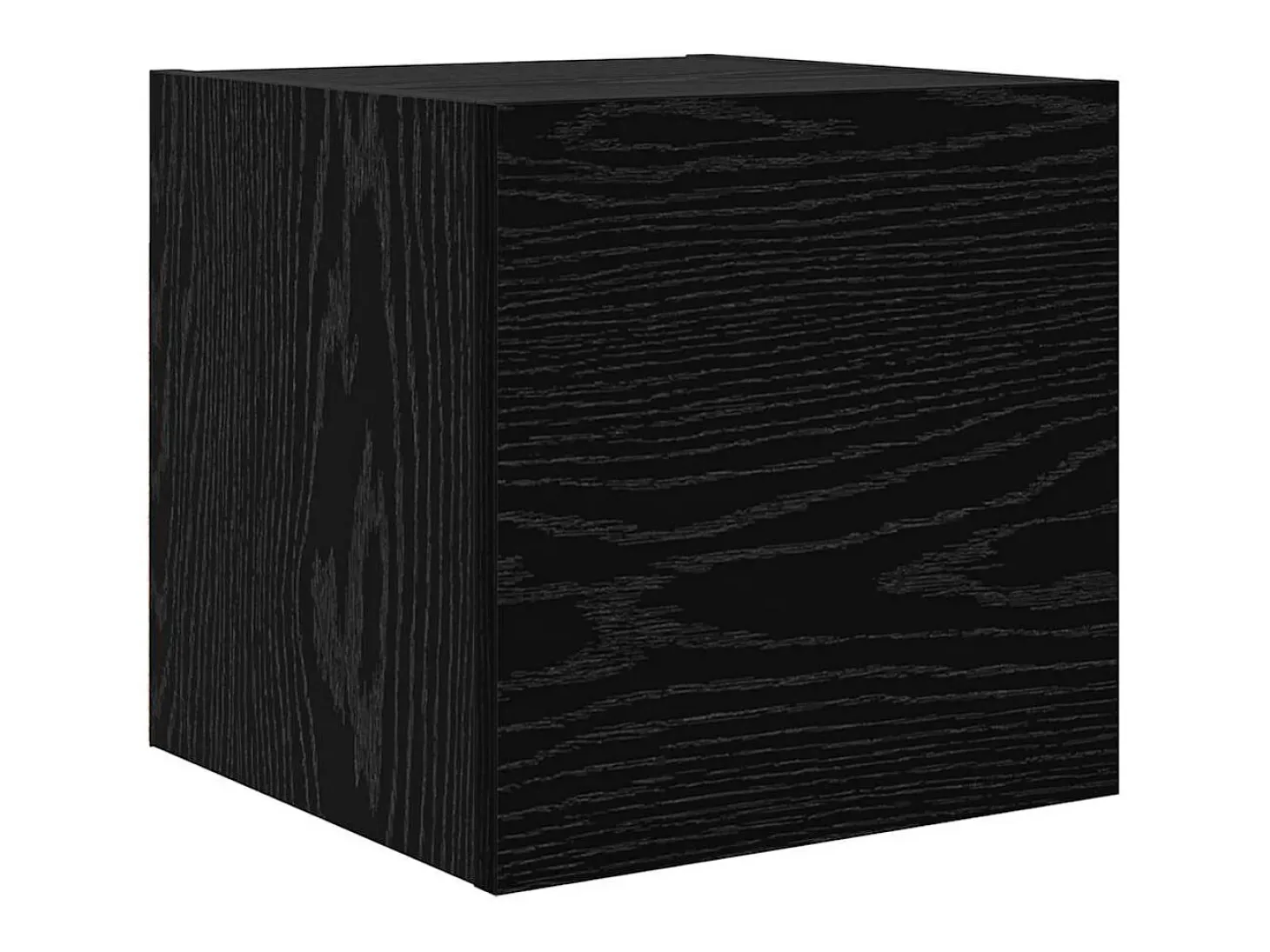 Conjunto de soporte para TV de 8 piezas de madera de ingeniería de roble negro
