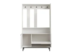Conjunto pasillo Kailua AE110, 178x112x36cm, Espejo, Blanco, Aglomerado laminado