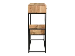 Consola 2 cajones en acacia y metal L80 cm GRENELLE