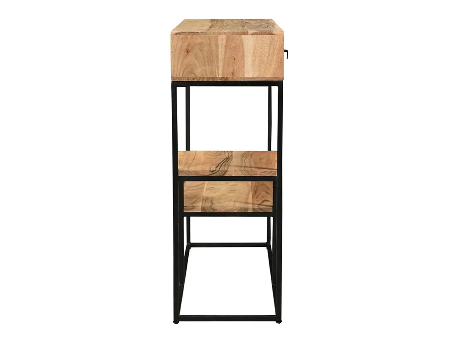 Consola 2 cajones en acacia y metal L80 cm GRENELLE
