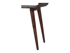 Consola Amaya estilo nórdico Artisan Furniture, 1 estante abierto, marrón oscuro