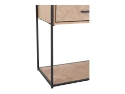 Consola Billy en zigzag de madera clara 2 cajones L 120 cm