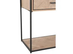 Consola Billy en zigzag de madera clara 2 cajones L 120 cm