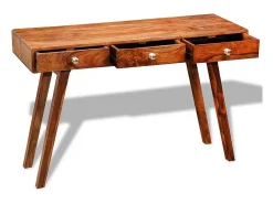 Consola con 3 cajones 76 cm Madera maciza