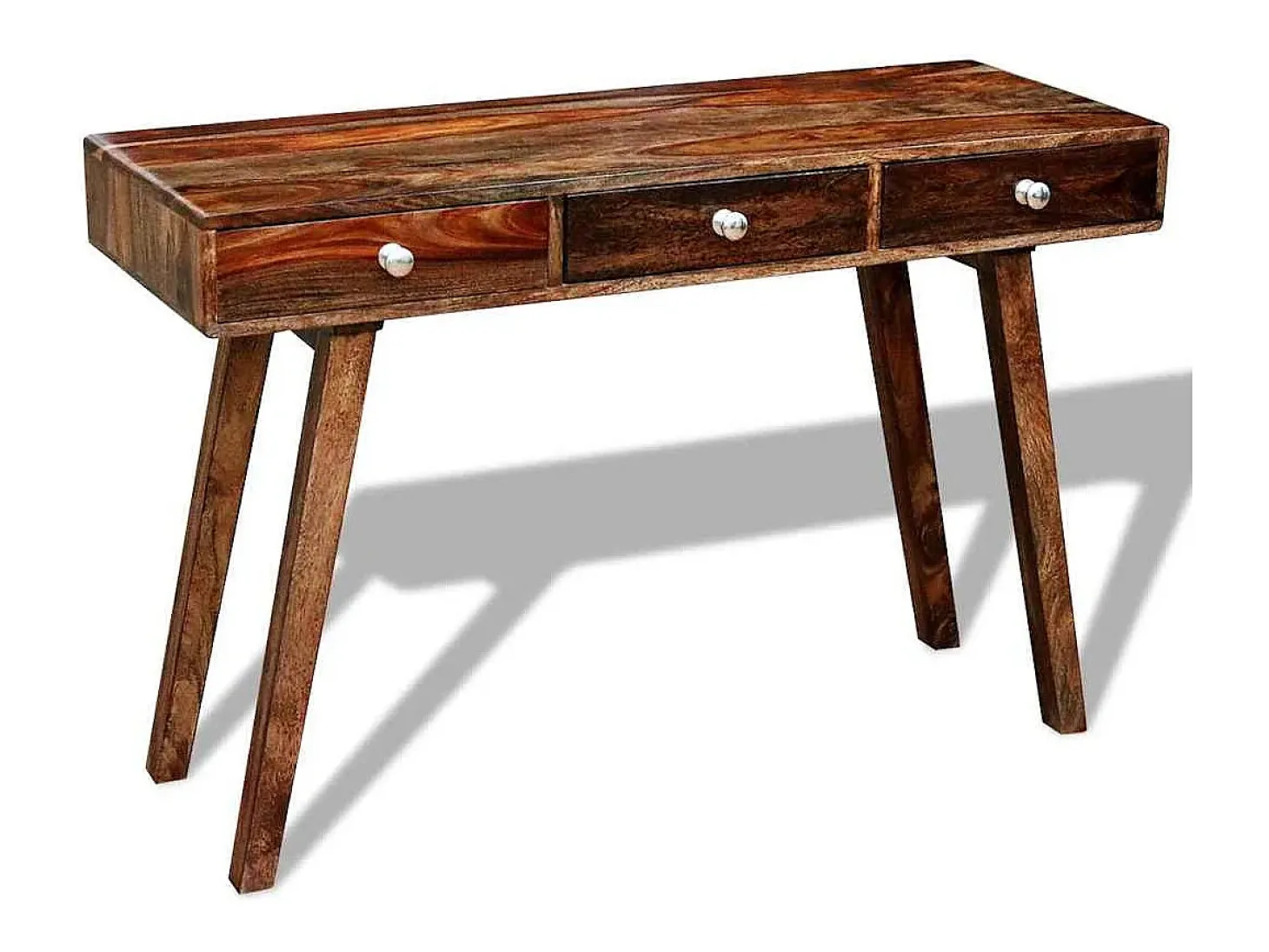 Consola con 3 cajones 76 cm Madera maciza