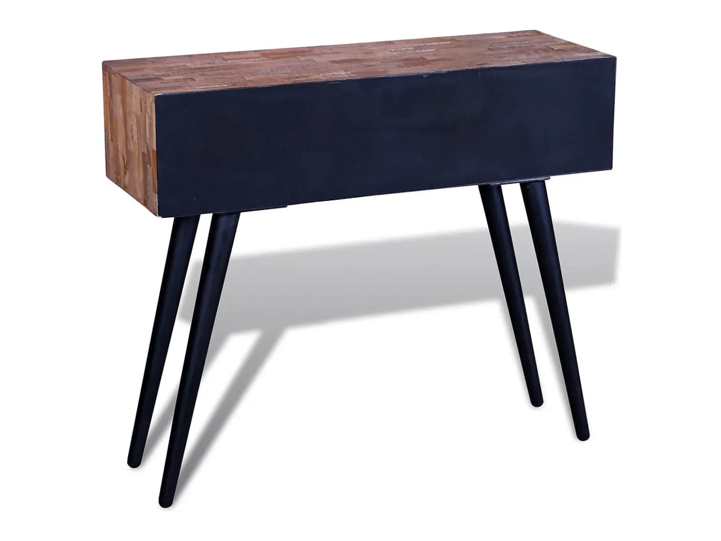 Consola con 3 cajones Madera de teca reciclada