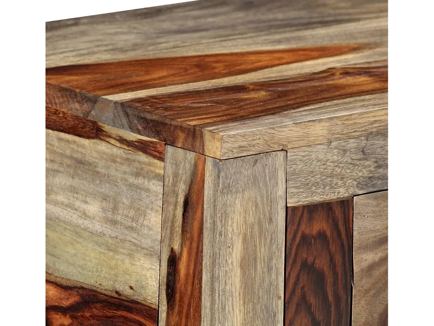 Consola con 3 cajones 120x30x75 cm Madera maciza