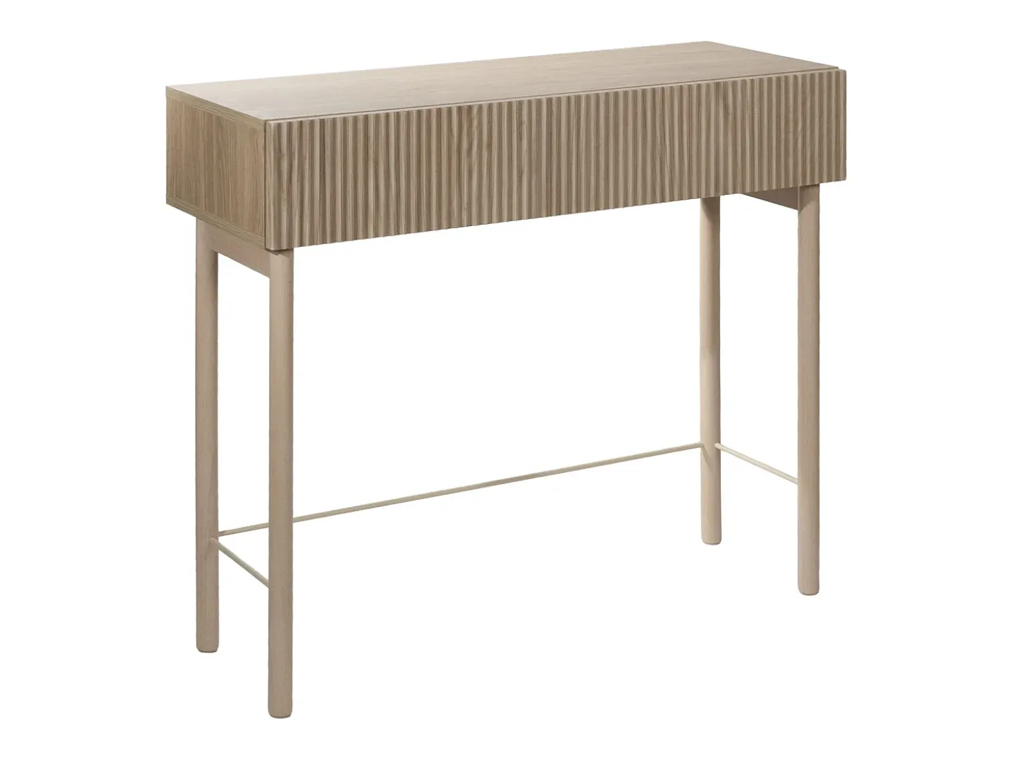 Consola con cajón - de pie - 90 cm - color roble aceitado - NOLIE